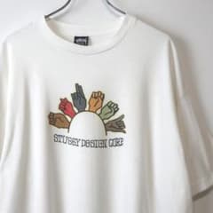 XXL 80s STUSSY Print Tee ハンドサイン USA製 美品 - メルカリ