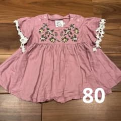 La Stella 刺繍ブラウス ピンク 80のサムネイル