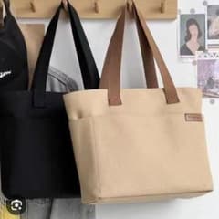 ☆ 대용량 멀티 포켓 캔버스 토트 백 남녀 겸용 카멜
