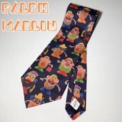美品 Ralph Marlin ラルフマーリン ポテトヘッド ネクタイ