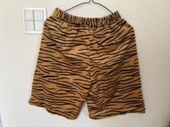 トラ柄フリースショートパンツ　フリ〜サイズのサムネイル