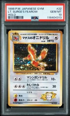 PSA10 マチスのオニドリル ★ ジム拡張第1弾 リーダーズスタジアム PSA10 マチスのオニドリル ☆ ジム拡張第1弾 リーダーズスタジアム