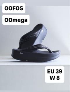 美品] OOFOS OOmega ブラック 39 - メルカリ