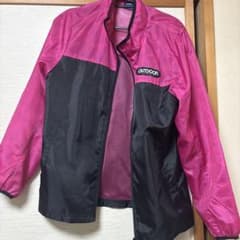 OUTDOOR PRODUCTS ウィンドブレーカー ブラック　ピンク y2kのサムネイル