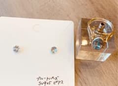 ブルートパーズ&ラリマーリバーシブルリングのサムネイル