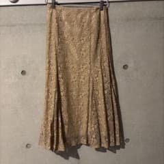 MISCHI MASCH ベージュ レース ロングスカート フレアのサムネイル