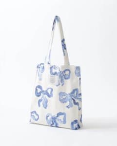 POPPY トートバッグ BLUE RIBBON TOTE BAG リボン - メルカリ