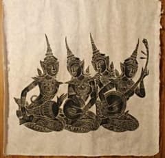 タイ版画(型押し)ポスター②のサムネイル