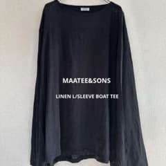 MAATEE&SONS 25ss LINEN L/SLEEVE BOAT TEE - メルカリ