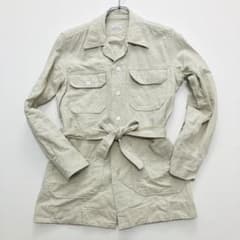 美品　近年　ORIAN サファリジャケット　リネン混　ベルト　イタリア製 美品 近年 ORIAN サファリジャケット リネン混 ベルト イタリア製