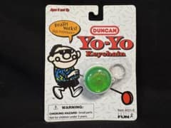 【美品】ダンカン　ヨーヨー　キーチェーン　緑　グリーン　キーホルダー　レトロのサムネイル