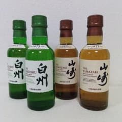 未開封】 サントリー 山崎・白州 180ml 4本セット - メルカリ