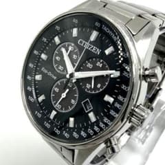 稼動】 美品 CITIZEN コレクション 腕時計 メンズ H500 黒文字盤 