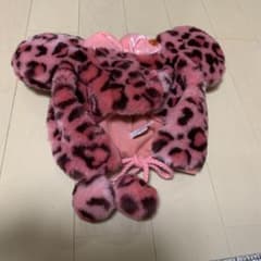 ミニーちゃん ヒョウ柄ピンク ファンキャップのサムネイル