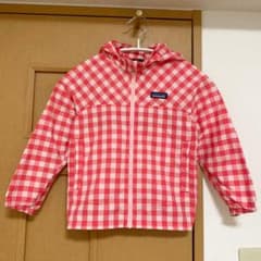 【patagonia】ギンガムチェックウィンドブレーカー　4Tのサムネイル