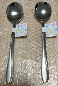 値下げ　スプーン　ステンレス　18-8　約17cm　2本セットのサムネイル