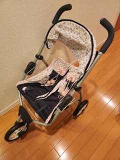 花柄デザイン 人形用ベビーカーのサムネイル