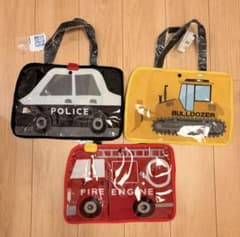 パトカー ブルドーザー 消防車 プールバッグ 【新品タグ付き】 - 3