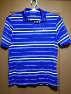 NIKE  DRY-FIT  ポロシャツ  blue  stripeのサムネイル