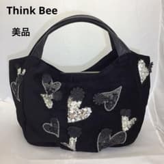 ❣️美品❣️ シンクビー Just Heart スパンコール トートバッグ 