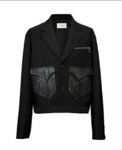 Leather pocket short jacket【jentlouis】のサムネイル
