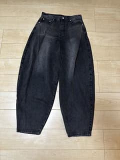 ブラック スーパーバギーデニムパンツ M Chikashitsu +のサムネイル