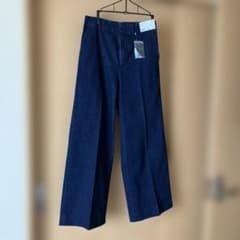 UNIQLO ネイビー ワイドトラウザージーンズ XLのサムネイル