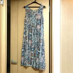 Whoo-aa ノースリーブ ワンピース 幾何学模様のサムネイル