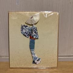 押絵 色紙 女性 縁起物 飾りのサムネイル