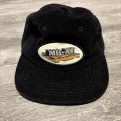 PASS~PORT コーデュロイキャップ ブラック トラッカーキャップのサムネイル
