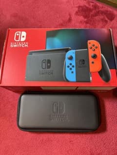 Nintendo Switch 本体 青/赤 ケース付きのサムネイル