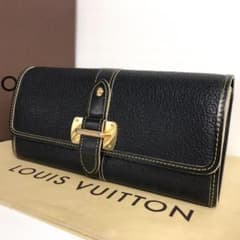 美品 希少 レア  鑑定済 本物 ルイヴィトン スハリ 二つ折り 長財布のサムネイル