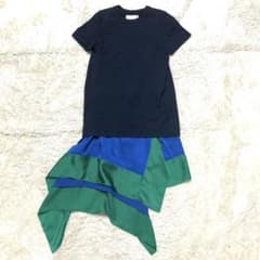 Sacai サカイ 2021年モデル 異素材 ドッキング ワンピース