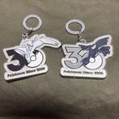 新商品⭐️ポケモン 30周年記念 メタルチャーム 2種セット　ゼクロム　レシラムのサムネイル