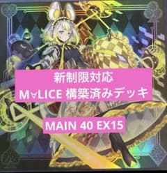 遊戯王　MALICE 構築済みデッキ　誘発込み　MAIN40 遊戯王 MALICE 構築済みデッキ 誘発込み MAIN40 - メルカリ