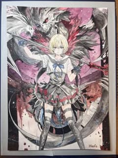 オリジナル手描きイラスト（9）A4サイズ - メルカリ