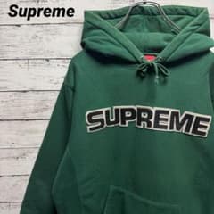 藤井風着用モデル】シュプリーム☆パイル刺繍ロゴ パーカー 入手困難