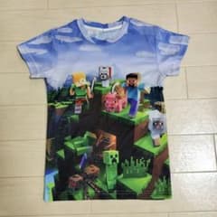 マインクラフト キッズ 半袖 Tシャツ ［130］マイクラ 総柄のサムネイル