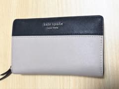 kate spade 二つ折り財布 ベージュ/ブラックのサムネイル