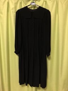 ワンピース 長袖 黒 喪服のサムネイル