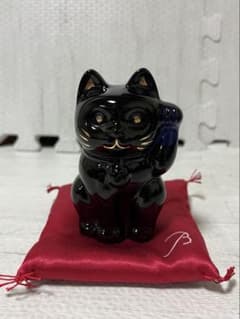 Baccarat バカラ まねきねこ 招き猫 ミッドナイト 座布団有り バカラ 招き猫 ミッドナイト Baccarat バカラ まねきねこ 招き猫