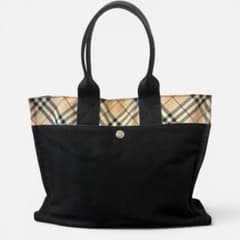 Burberry ブルーレーベル ノバチェック ブラック 黒 バッグ A4収納可