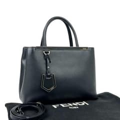 極美品】フェンディ プチトゥージュール ハンドバッグ 2WAY 革