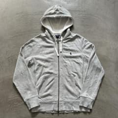 こ*き様 90s ラルフローレン ジップパーカー グレー 裏サーマル こ*き様 90s ラルフローレン ジップパーカー グレー 裏サーマル - メルカリ