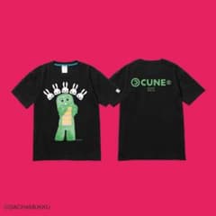 CUNE 新品30周年記念 Tシャツ ガチャピンとU5 黒XLのサムネイル
