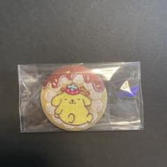 サンリオキャラクターズ 刺繍缶バッジ ビスケット4 ポムポムプリンのサムネイル