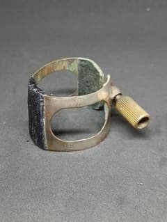 テナーサックス リガチャー ナガマツ 銅製銀メッキ - メルカリ