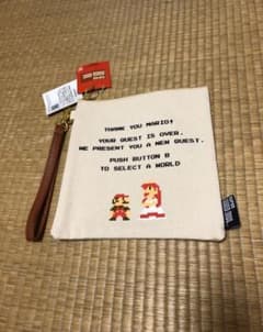 新品・未使用「スーパーマリオブラザーズ」フラットポーチのサムネイル