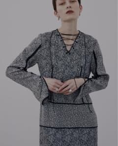 Ameri VINTAGE VINTAGE JACQUARD DRESS 代官山のサムネイル