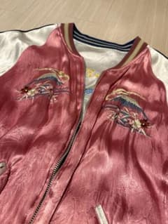 ギリ様90s–00s 梵殷 舞妓刺繍 リバーシブル スカジャン 和柄